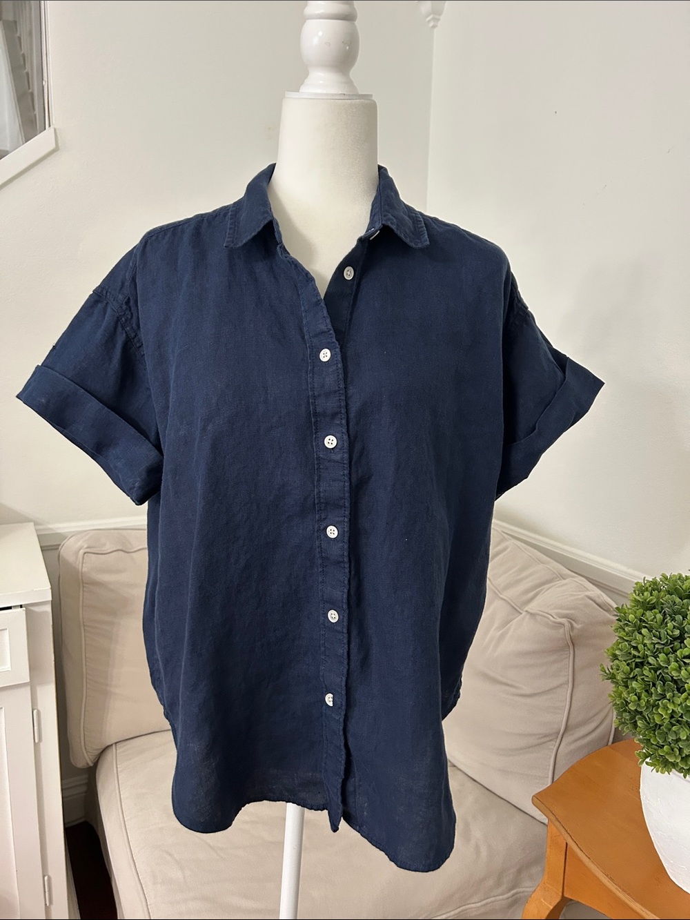 J.Crew Baird McNUTT Linen Shirt Irish Linen